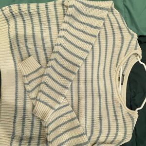 Baby blue striped sweater